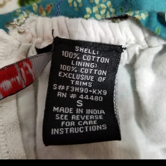 DRESS Cottage Prairie Core floral Spaghetti Strap criss cross Size Small - Picture 7 of 7